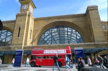 Open Topper with Open Platform at Kings Cross Station