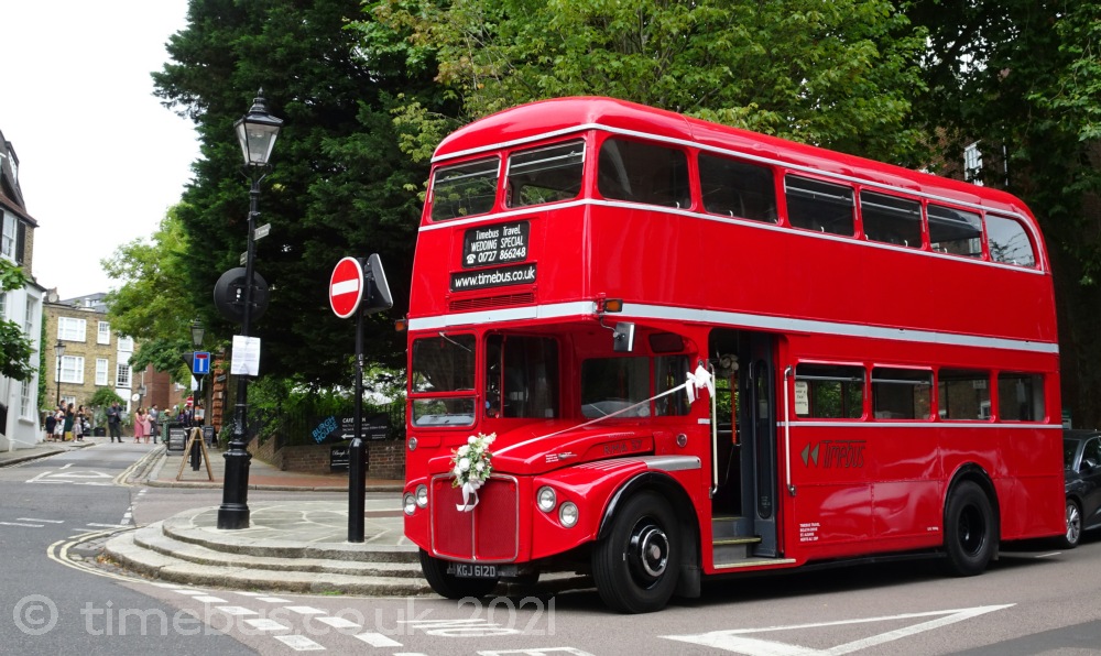 Burgh House environs and Routemaster bus - Burgh House, Hampstead
