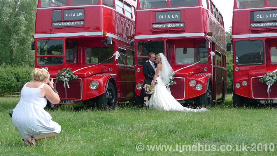 Photographing bride and groom - Near Northampton