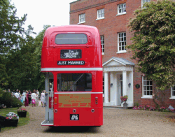 Back end of a bus - Mulberry House, High Ongar